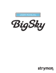 BigSky reverb user manual