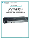 SPLITMUX-DVI-4 - Network Technologies