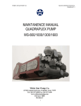 User manual - White Star Pump