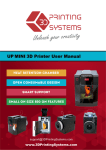 UP Mini 3D Printer User Manual v 2013.1.31