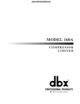 dbx 160A Manual - American Musical Supply