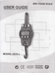 Page 1 MINI CRANE SCALE GUIDE i Page 2 1. Introduction ` Notice