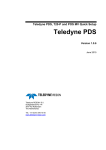 Teledyne PDS, T20-P and POS MV Quick Setup Teledyne PDS
