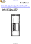 User`s Manual Model 407744 and 407766