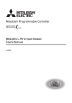MELSEC-L RTD Input Module User`s Manual