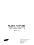 Quanta Hardware Instruction Manual