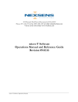micro-T Software Operations Manual and Reference Guide Revision