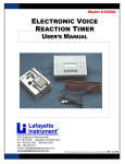 ELECTRONIC VOICE REACTION TIMER