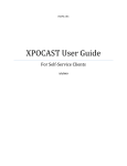 XPOCAST User Guide