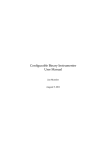 Configurable Binary Instrumenter User Manual