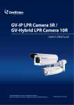 User`s Manual GV-IP LPR Camera 5R / GV