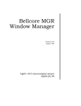 Bellcore MGR Window Manager