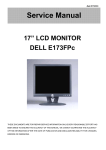 17” LCD MONITOR DELL E173FPc