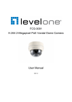 FCS-3081 H.264 2-Megapixel PoE Vandal Dome Camera User
