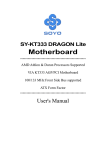SY-KT333 DRAGON Lite Motherboard