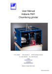 User Manual Häberle FM/1 Chamfering grinder