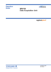 MW100 Data Acquisition Unit Operation Guide