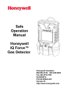 Honeywell IQ Force Multigas Detector Safe