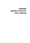 Satellite P10 User`s Manual