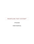 FRONTLINE TEST SYSTEM™ - Frontline Test Equipment