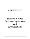 APPENDIX C Sarasota County Interlocal Agreement and