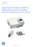 Spectrophotometer Health & Safety Manual