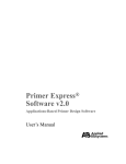 Primer Express® Software v2.0