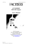 ACT-IR2000U FIR-USB Adapter User`s Manual