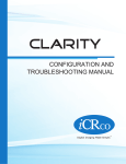 Clarity Configuration and Troubleshooting