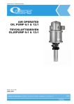 air operated oil pump 6:1 & 12:1 tryckluftsdriven