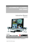 LCD MONITOR / 8 CHANNEL DVR COMBO Instruction Manual