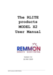 The RLITE products MODEL X2 User Manual
