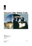 Vacuum Lifter Safety Code