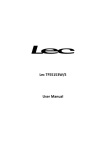Lec TF55153W/S User Manual
