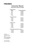 Instruction Manual Direct Drive Vacuum Pumps