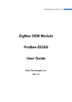 ZigBee OEM Module ProBee-ZE20S User Guide