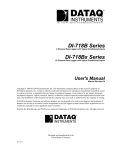 DI-718BX Data Logger/Data Acquisition System Hardware Manual