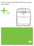 HP Color LaserJet 3000/3600/3800 Series printers User
