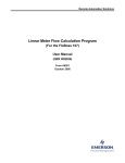 Linear Meter Flow Calculation Program