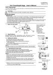 Tire Tread Depth Gage User`s Manual !