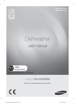 Samsung WaterWall Dishwasher DW60H9950FS User Manual
