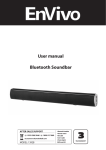 User manual Bluetooth Soundbar