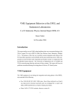 VME Equipment Behavior at the DFEL and Saskatoon Laboratories