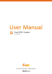 Foxit PDF Creator 3.0 User Manual I