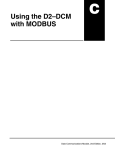 Using the D2–DCM with MODBUS