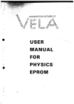 VELA ISL4 Physics EPROM manual