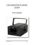 LED MOONTH FLO U MOONTH FLOWER LIGHT User manual TH