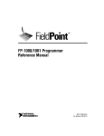 FP-1000/1001 Programmer Reference Manual