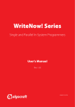 WriteNow! User`s Manual