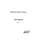 RTI Real-Time Connect User`s Manual